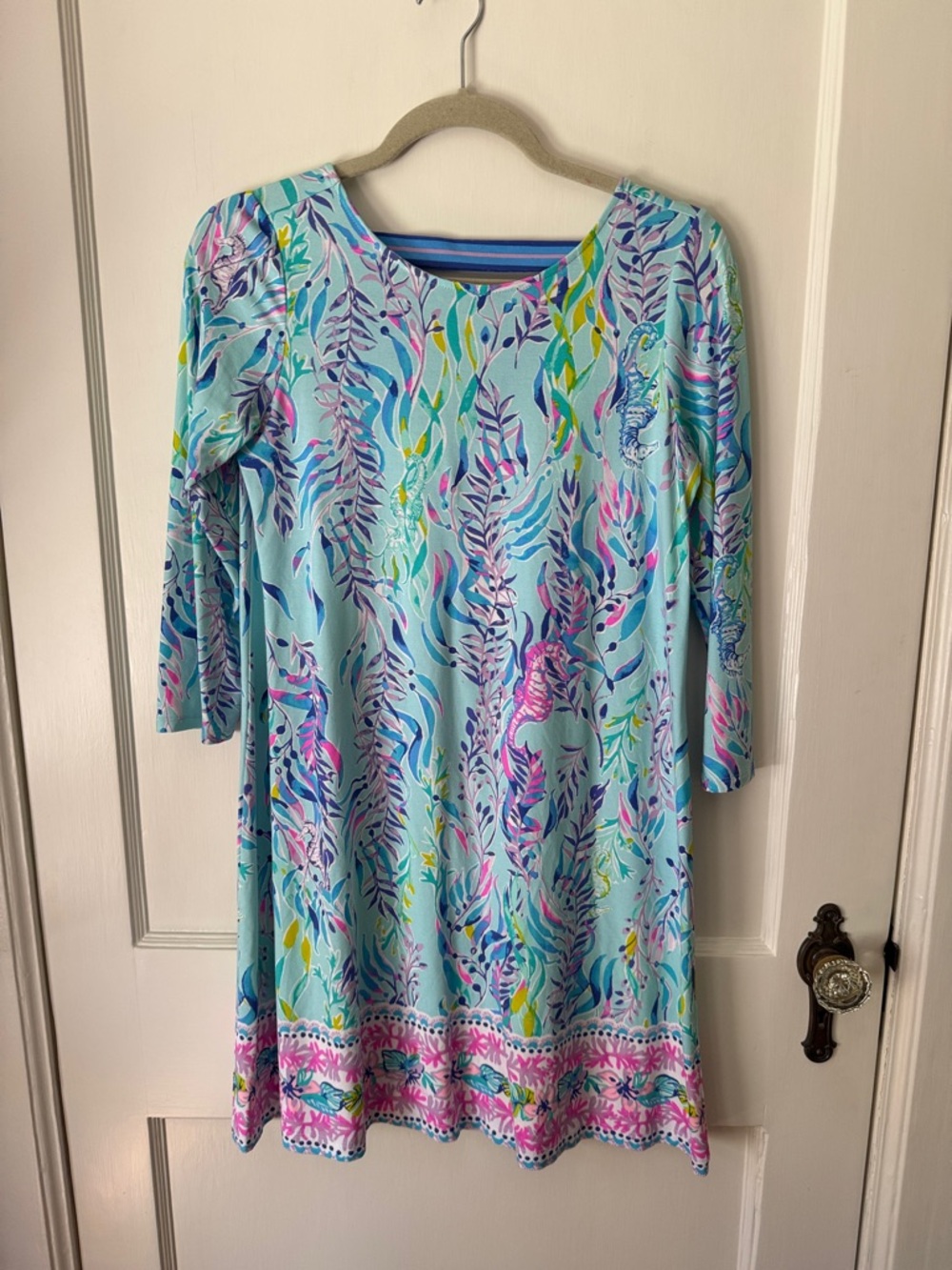 Lilly Pulitzer Ophelia Swing Dress Blue Oasis